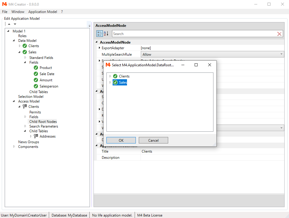 Adding Root Tables