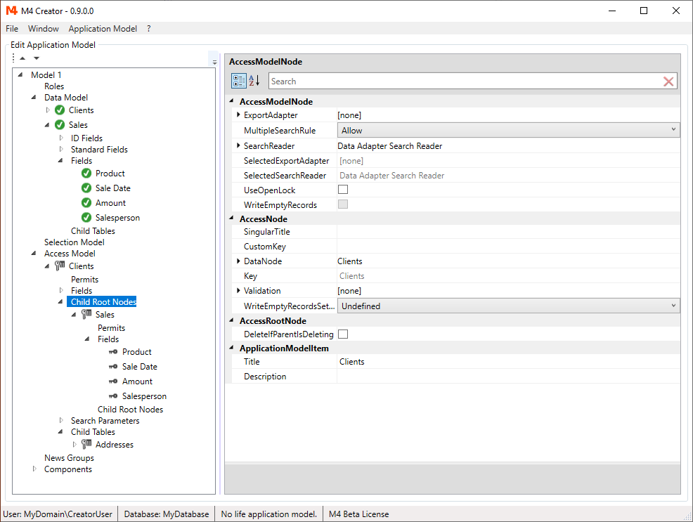 Adding Root Tables